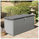 SunTime GF07665 Ontario 190L Storage Box with Gas Lifts - Grey Product Image