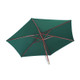 SunTime PG00877 2.7m Wooden Market Parasol - Green Product Image