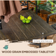 Outsunny 150 x 96 x 73cm Garden Table with Parasol Hole for Patio, Deck in Brown