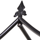 Outsunny 2.5m Steel Frame Backyard Pergola for Plants & Trellis Garden Arch in Black
