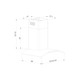 Lifestyle LSHDGC70S 70cm Curved Glass Chimney Cooker Hood 2nd Image