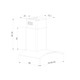 Lifestyle LSHDGC90S 90cm Curved Glass Chimney Cooker Hood 2nd Image