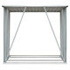 Firewood Garden Log Storage Shed Galvanised Steel 163x83x154 cm