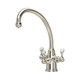 Perrin & Rowe 1420NI Etruscan Triple Lever Sink Mixer with Filtration - Nickel Product Image