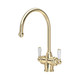 Perrin & Rowe 1437IGWPC Phoenician Dual Lever Filtration Tap WPC Levers - Gold Product Image