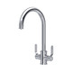 Perrin & Rowe 1485HTCP Armstrong Mixer Tap + Filtration C Spout Textured Handle - Chrome Product Ima