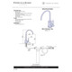 Perrin & Rowe 1601 Langbourn Juliet Mini Filtration Tap 2nd Image