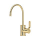 Perrin & Rowe 1633HTBR Armstrong Mini Filtration Tap Textured Handle - Polished Brass Product Image