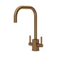 Perrin & Rowe 4210BZ Juliet Square Sink Mixer U Spout - English Bronze Product Image