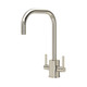 Perrin & Rowe 4210NI Juliet Square Sink Mixer U Spout - Nickel Product Image