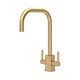 Perrin & Rowe 4210SB Juliet Square Sink Mixer U Spout - Satin Brass Product Image