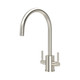 Perrin & Rowe 4212PF Juliet Round Mono Sink Mixer C Spout - Pewter Product Image