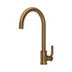 Perrin & Rowe 4512HTBZ Armstrong Single Lever Tap With Textured Handle - Bronze Product Image