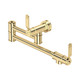 Perrin & Rowe 4599HTBR Pot Filler + Lever Handles - Polished Brass Product Image