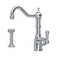 Perrin & Rowe 4746CP Provence S/Lev Mono Sink Mixer with Rinse - Chrome Product Image