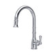 Perrin & Rowe 4744CP Provence Single Lever Mono with Rinse and Pulldown - Chrome Product Image