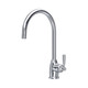 Perrin & Rowe 4841CP Langbourn Single Lever Monobloc C Spout Sink Mixer - Chrome Product Image