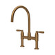 Perrin & Rowe 4293BZ Langbourn Bridge 2 Hole Sink Mix - English Bronze Product Image