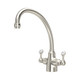 Perrin & Rowe 4320PF Etruscan Mono Dual Lever Sink Mixer - Pewter Product Image
