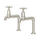 Perrin & Rowe 4338PF Ionian Bibcock Deck Mounted Crosshead Tap - Pewter Product Image