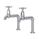 Perrin & Rowe 4338CP Ionian Bibcock Deck Mounted Crosshead Tap - Chrome Product Image