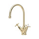 Perrin & Rowe 4385IG Phoenician Mono Sink Mixer Dual Crosshead - Gold Product Image