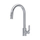 Perrin & Rowe 4544HTCP S/Lever PullDown Tap With Textured Handle - Chrome Product Image