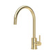 Perrin & Rowe 4912BR Juliet Single Lever Mono Mixer C Spout - Polished Brass Product Image