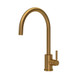 Perrin & Rowe 4912AB Juliet Single Lever Mono Mixer C Spout - Aged Brass Product Image