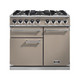 Falcon F1000DXDFFN/NM Deluxe 1000 Dual Fuel Range Cooker - Fawn & Nickel Product Image