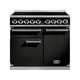 Falcon F1000DXEIBL/C-EU Deluxe 1000 Induction Range Cooker - Black & Chrome Product Image