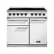 Falcon F1000DXEIWH/N-EU Deluxe 1000 Induction Range Cooker - White & Nickel Product Image