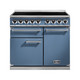 Falcon F1000DXEICA/N-EU Deluxe 1000 Induction Range Cooker - China Blue & Nickel Product Image