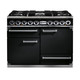 Falcon F1092DXDFBL/CM Deluxe 1092 Dual Fuel Range Cooker - Black & Chrome Product Image