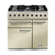 Falcon F900DXDFCR/CM Deluxe 900 Dual Fuel Range Cooker - Cream & Chrome Product Image