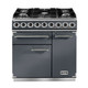 Falcon F900DXDFSL/NM Deluxe 900 Dual Fuel Range Cooker - Slate & Nickel Product Image