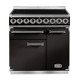 Falcon F900DXEIBL/B-EU Deluxe 900 Induction Range Cooker - Black & Brass Product Image