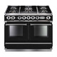 Falcon FCON1092DFBL/CM-EU Contintental 1092 Dual Fuel Range Cooker - Black & Chrome Product Image