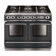 Falcon FCON1092DFSL/NM-EU Contintental 1092 Dual Fuel Range Cooker - Slate & Nickel Product Image