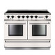 Falcon FCON1092EIWH/N-EU Contintental 1092 Induction Range Cooker - White & Nickel Product Image