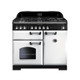 Rangemaster CDL100DFFWH/C Classic Deluxe 100 Dual Fuel Range Cooker - White Product Image