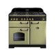 Rangemaster CDL100DFFOG/B Classic Deluxe 100 Dual Fuel Range Cooker - Olive Green Product Image