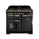 Rangemaster CDL100DFFCB/B Classic Deluxe 100 Dual Fuel Range Cooker - Charcoal Black Product Image