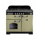 Rangemaster CDL100DFFOG/C Classic Deluxe 100 Dual Fuel Range Cooker - Olive Green Product Image