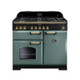 Rangemaster CDL100DFFMG/B Classic Deluxe 100 Dual Fuel Range Cooker - Mineral Green Product Image