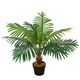 Artificial Palm Tree 8 Leaves with Nursery Pot, Fake Tropical Tree 60cm