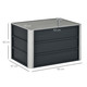 Outsunny Raised Garden Bed Elevated Planter Box & Gloves in Grey