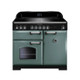 Rangemaster CDL100EIMG/C Classic Deluxe 100 Induction Range Cooker - Mineral Green Product Image