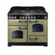 Rangemaster CDL110DFFOG/C Classic Deluxe 110 Dual Fuel Range Cooker - Olive Green Product Image