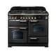 Rangemaster CDL110DFFCB/B Classic Deluxe 110 Dual Fuel Range Cooker - Charcoal Black Product Image